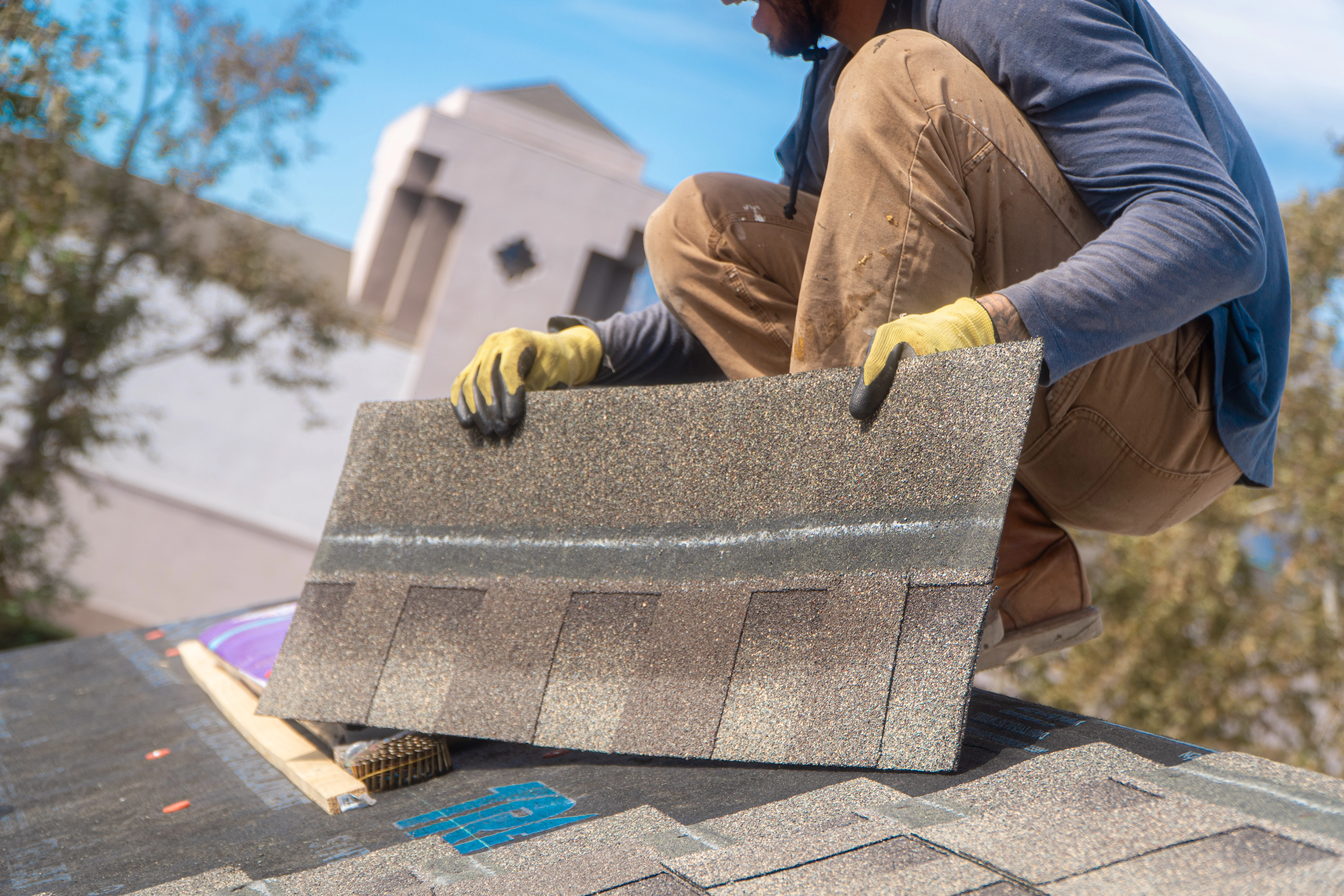 Shingle roofing detail