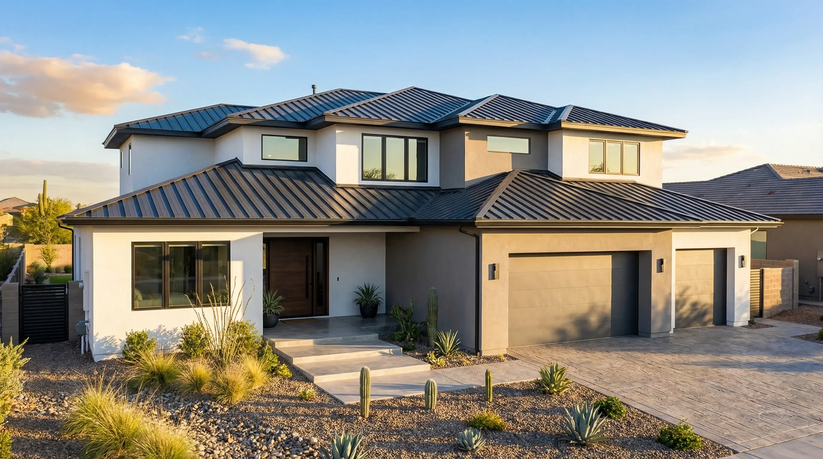 Metal roofing panels