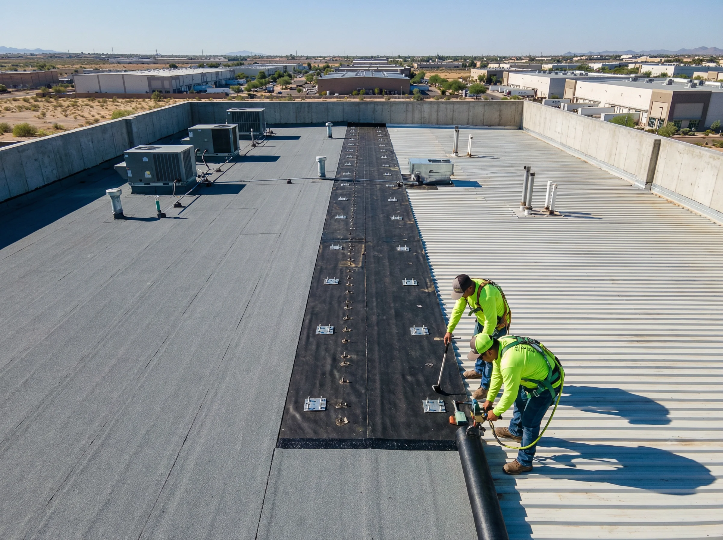 Modified bitumen detail