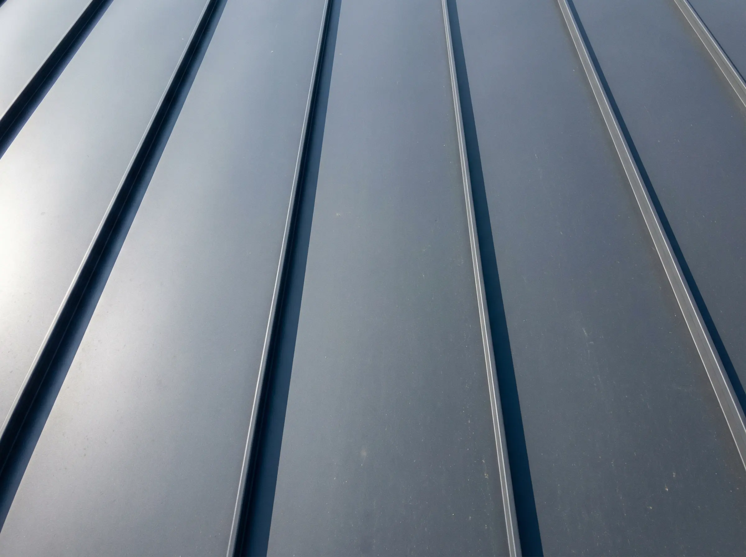 Standing seam metal roof installation