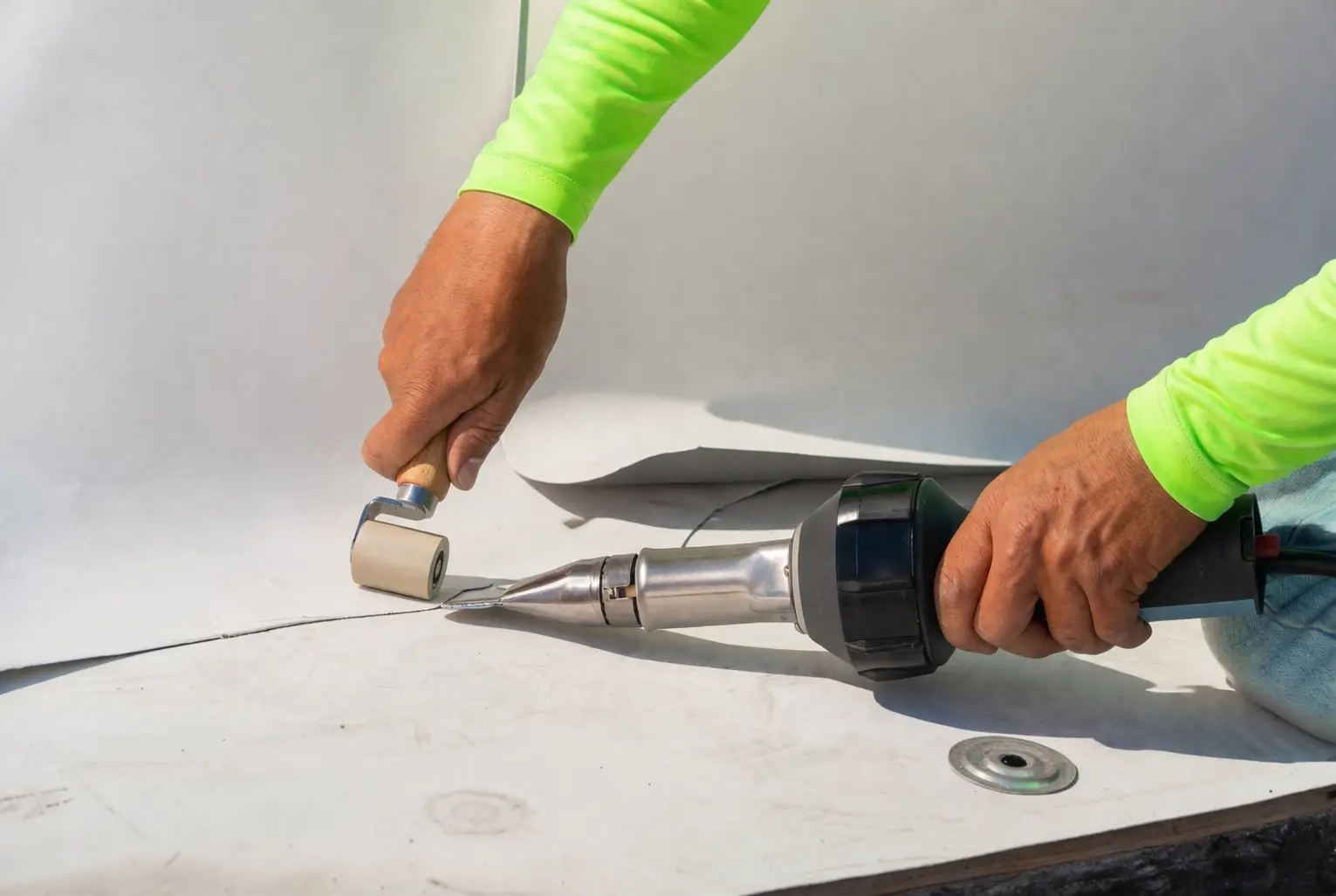 Commercial roofing project by Chaparosa